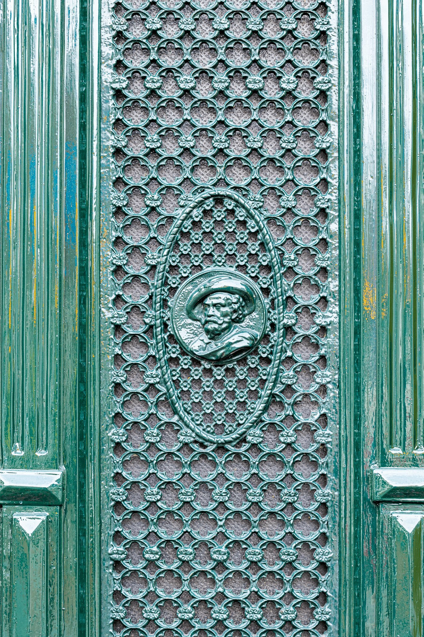 Deur ornament detail