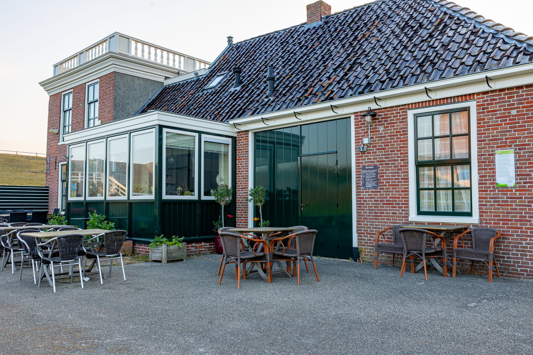Raam detail groen